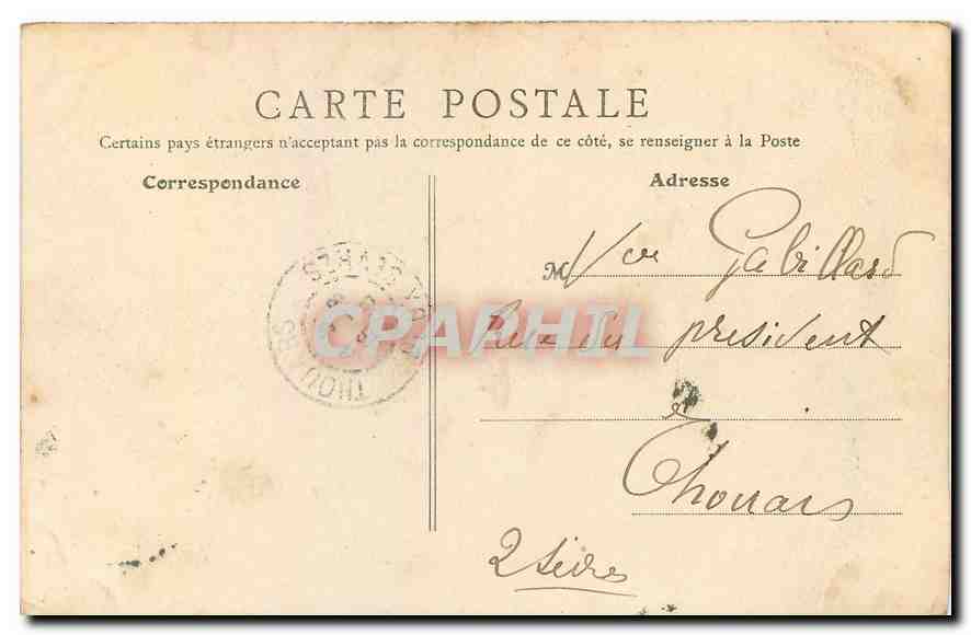 CPA Paris Bassin des Tuileries  — Rückseite