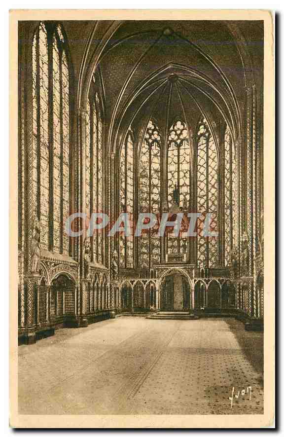 CPA Paris en Flanant Interieur de la Sainte Chapelle Chapelle Haute 