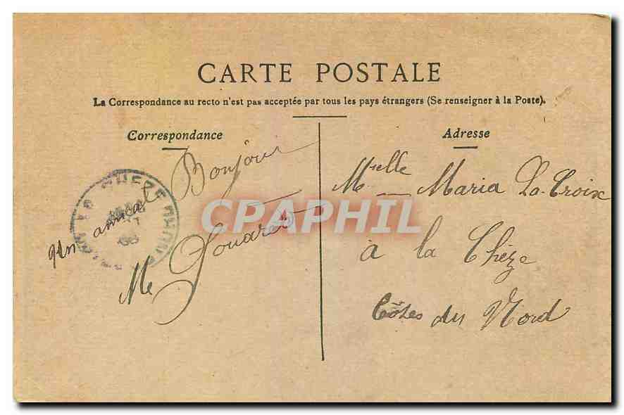CPA Paris la Bourse  — Rückseite