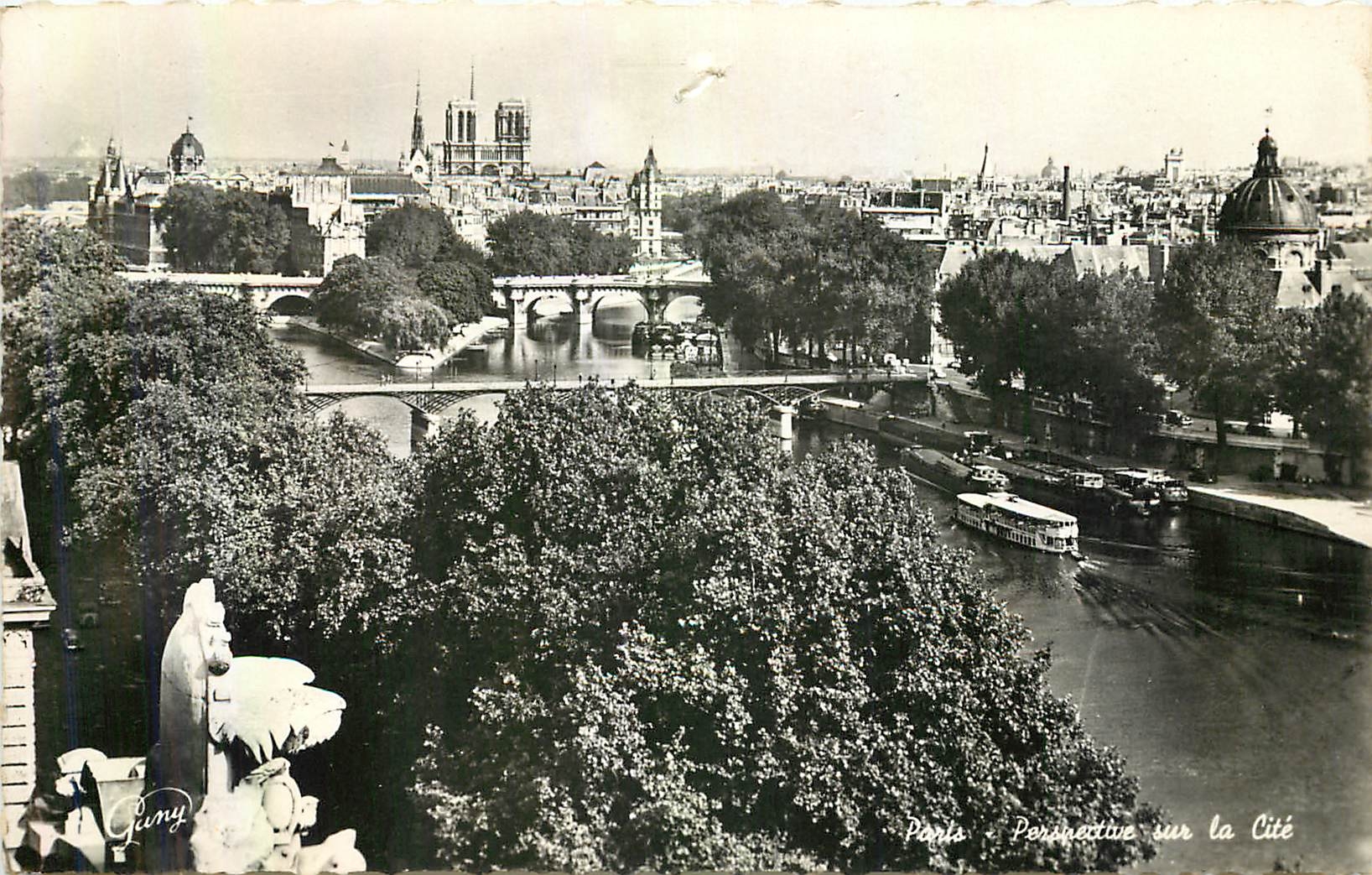 CPA Paris Perspective sur la Cite 
