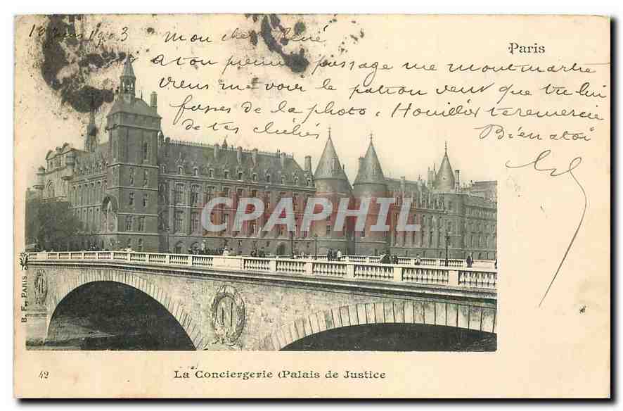 CPA Paris la Conciergerie Palais de Justice 
