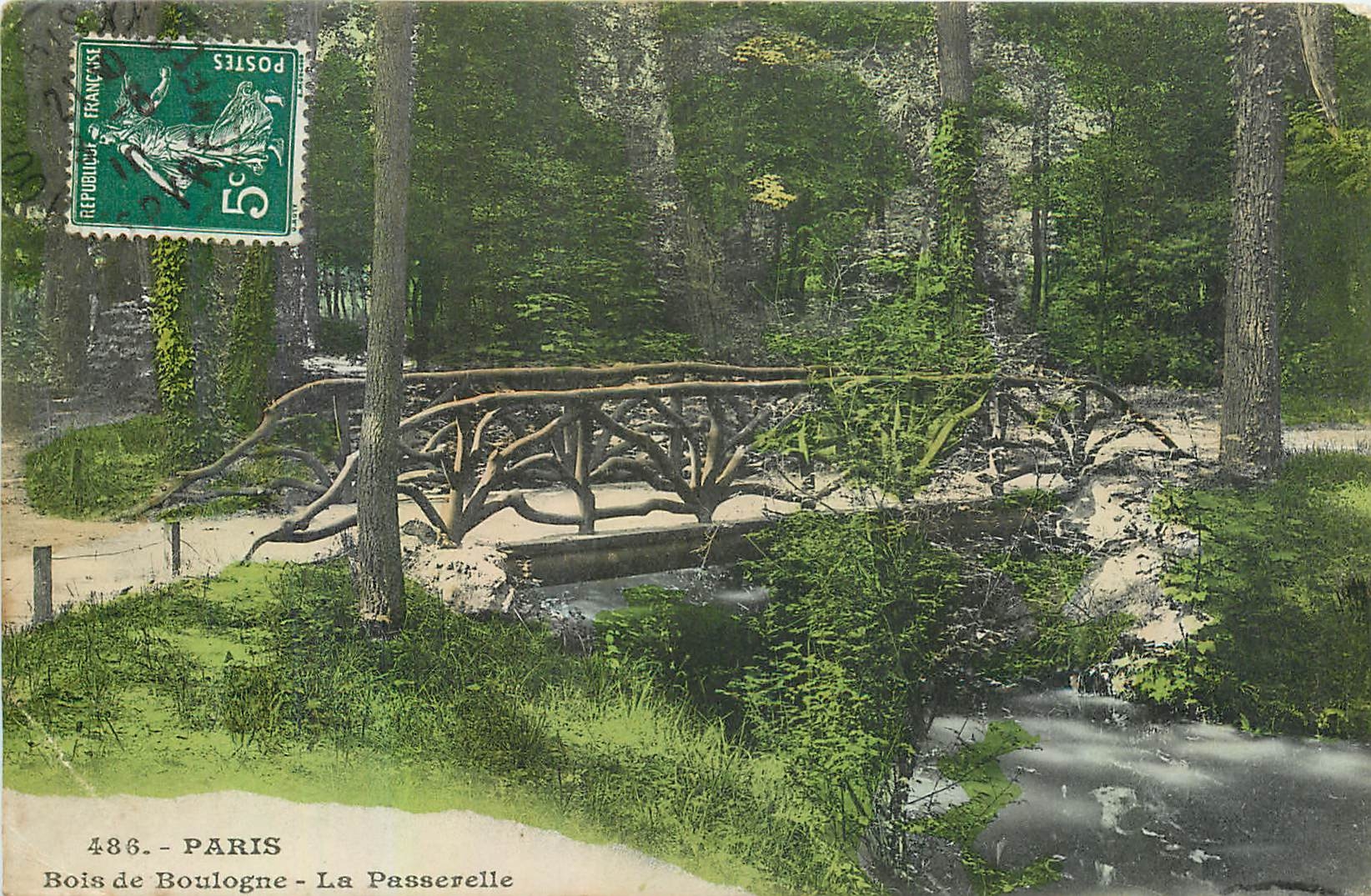 CPA Paris Bois de Boulogne la Passerelle 