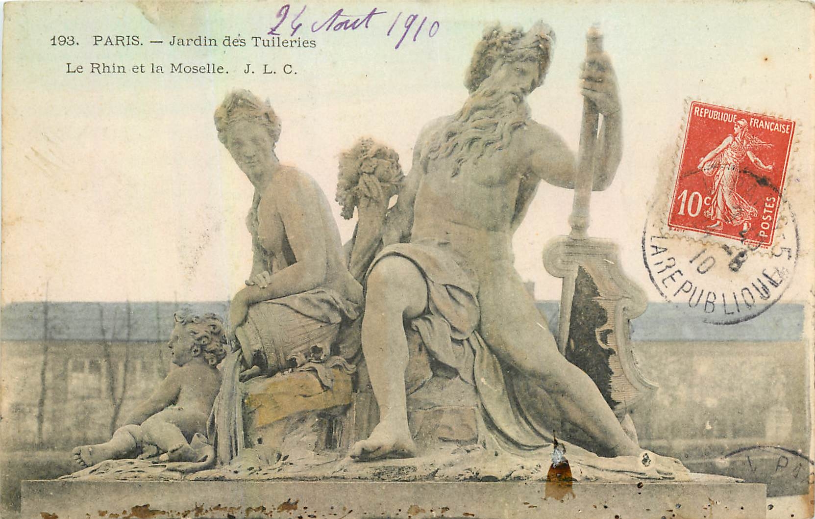 CPA Paris Jardin des Tuilleries le Rhin et la Moselle 