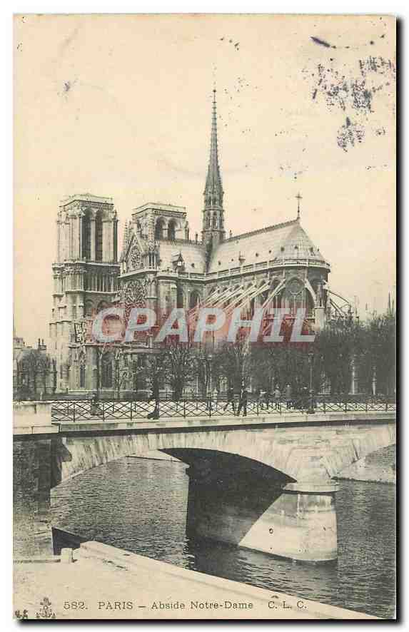 CPA Paris Abside Notre Dame 