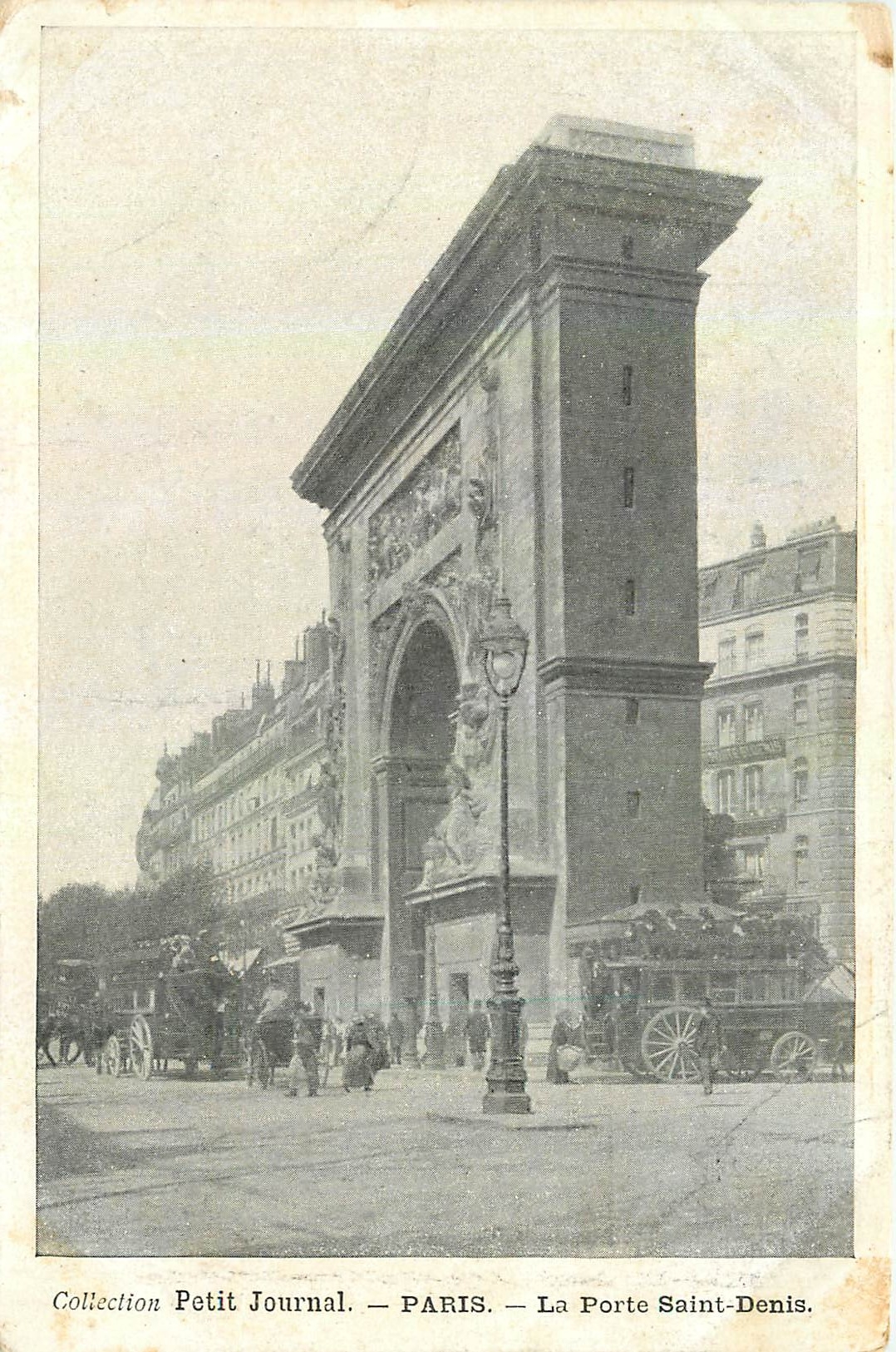 CPA Collection Petit Journal Paris la Porte Saint Denis 