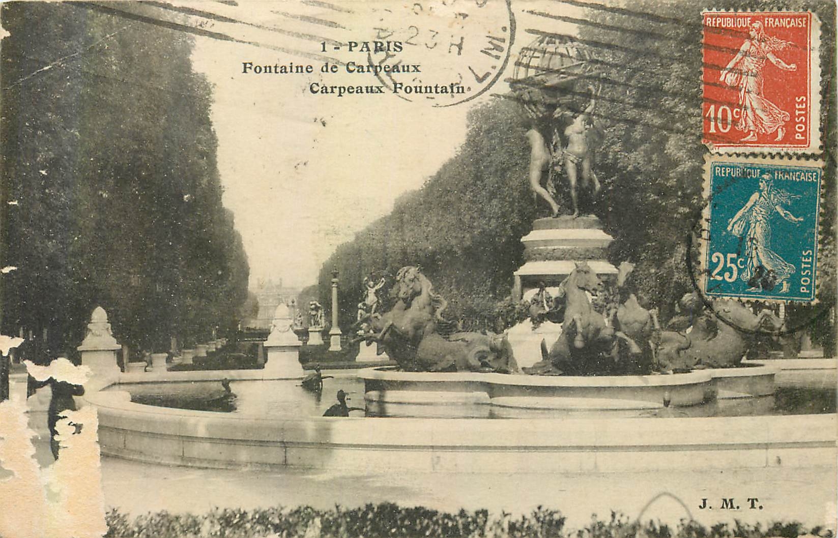 CPA Paris Fontaine de Carpeaux 