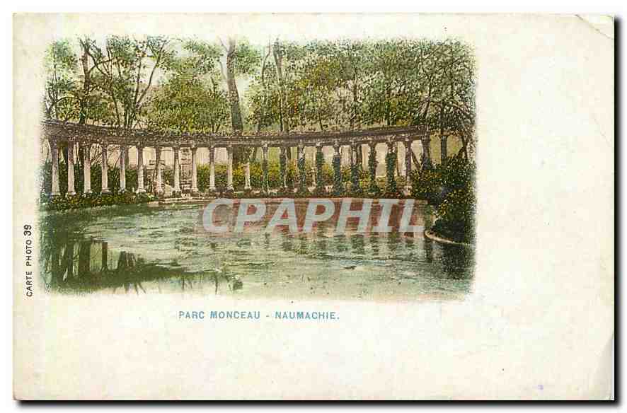 CPA Paris Parc Monceau Naumachie 
