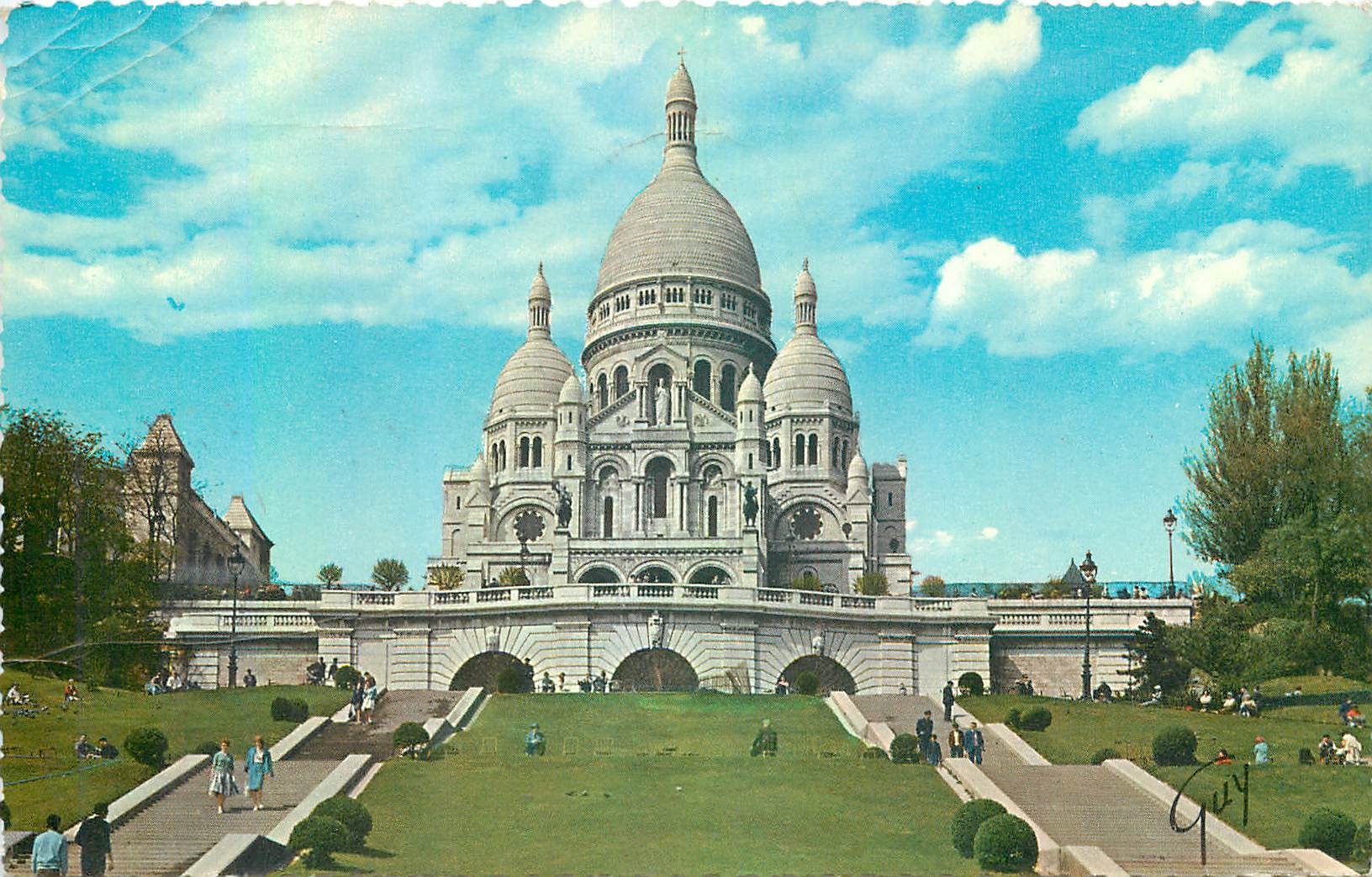 CPA Paris et ses Merveilles Basilique du Sacre Coeur de Mont Mortre 1876 1910 