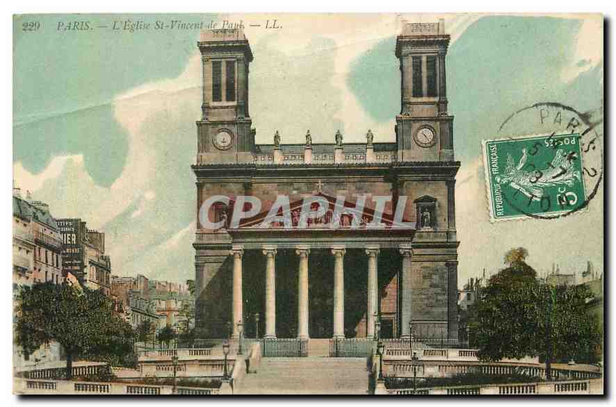 CPA Paris l'Eglise St Vincent de Paul 