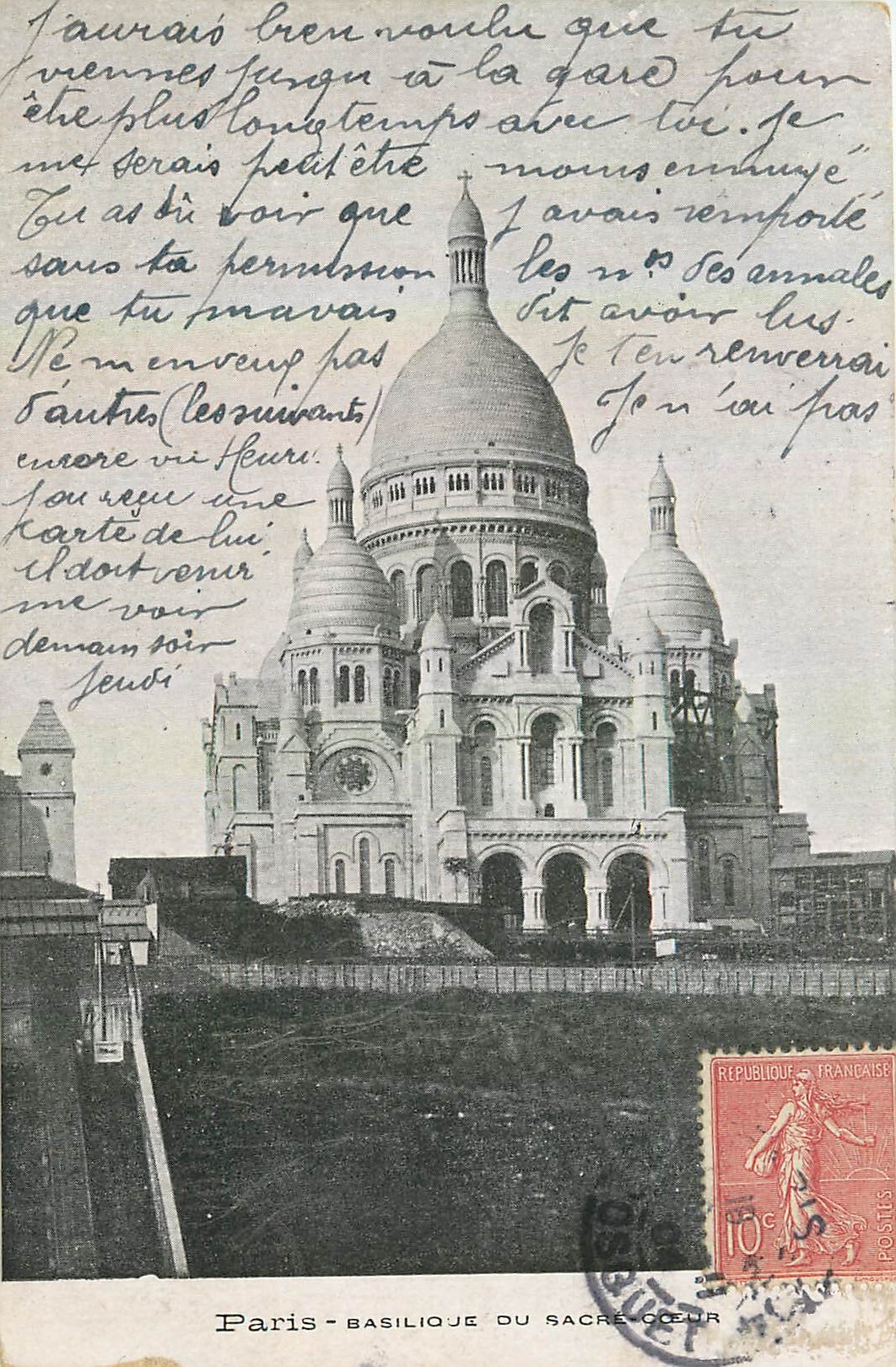 CPA Paris Basilique du Sacre Coeur 