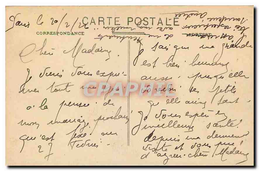 CPA Tout Paris l'Avenue du Bois de Boulogne  — Rückseite