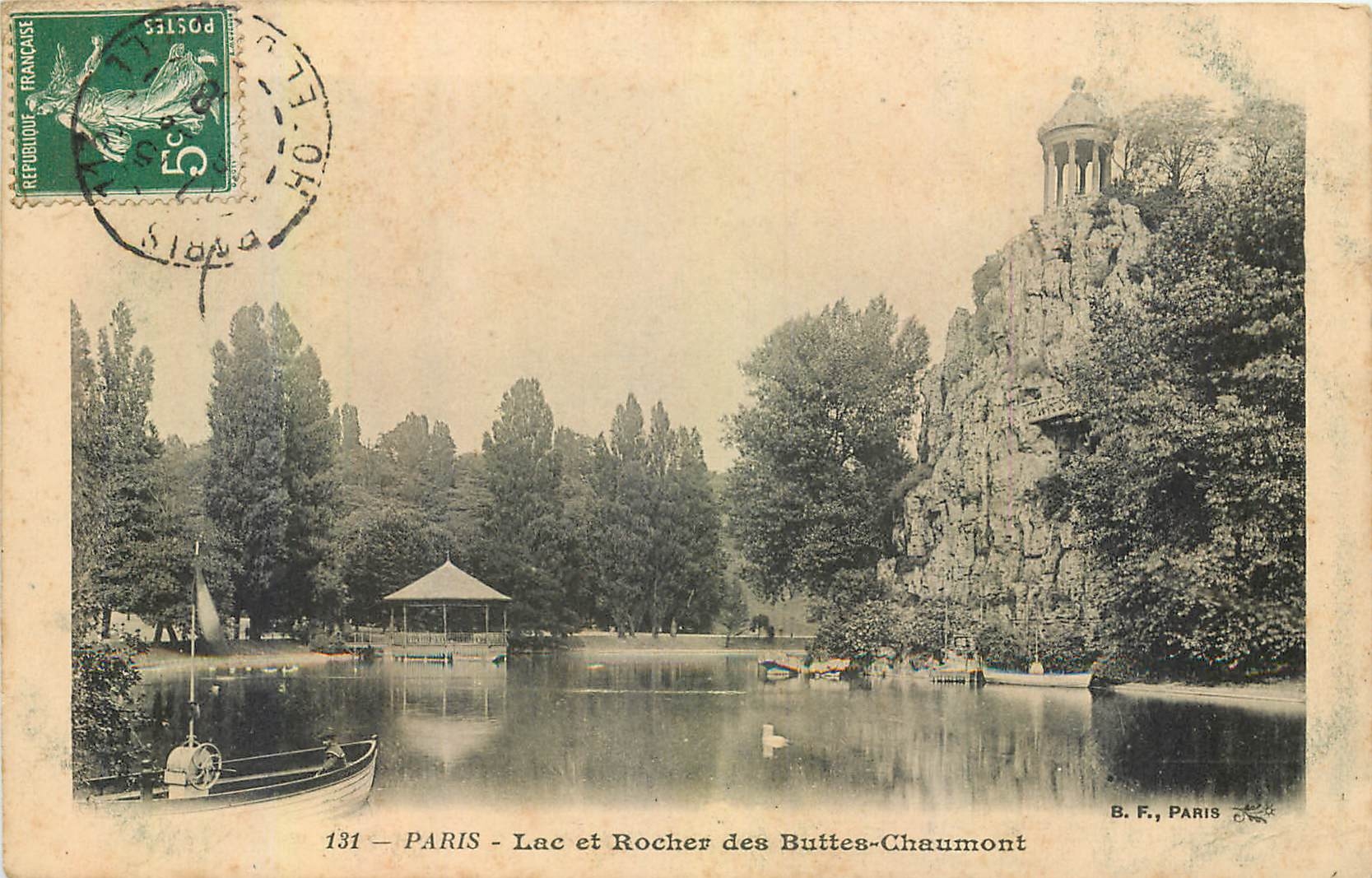 CPA Paris Lac et Rocher des Buttes Chaumont 