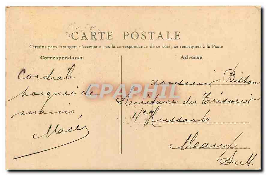 CPA Paris Lac et Rocher des Buttes Chaumont  — Verso