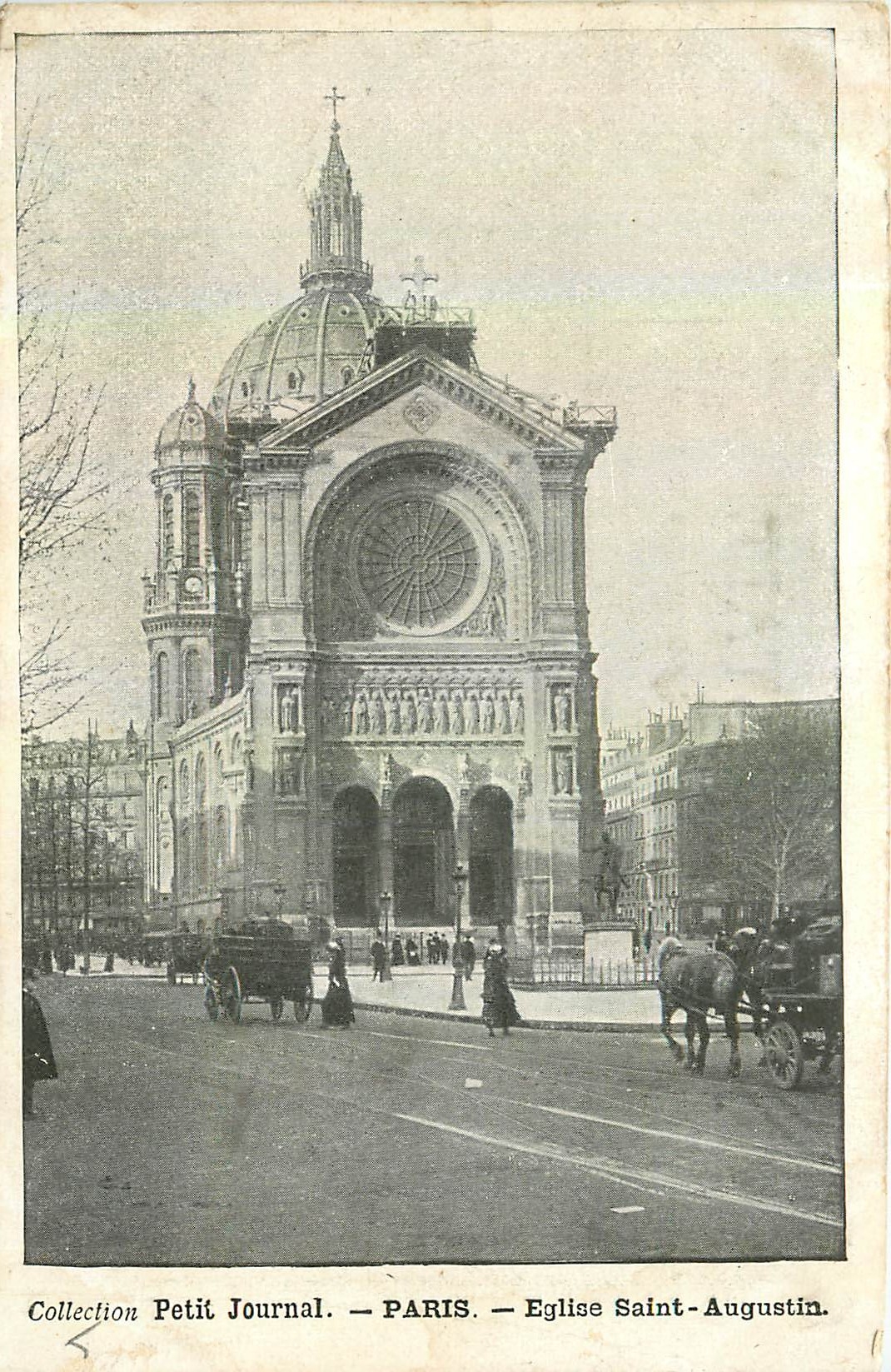 CPA Collection Petit Journal Paris Eglise Saint Augustin 