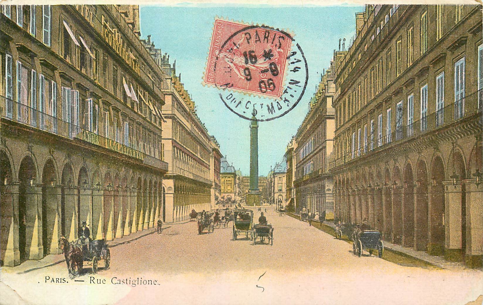 CPA Paris Rue Castiglione 