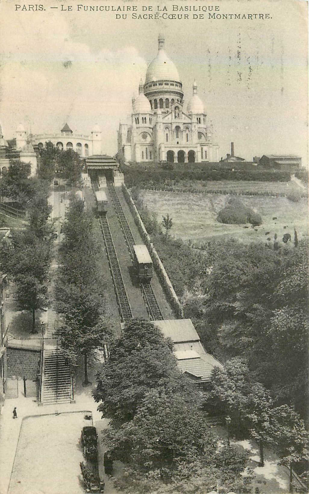 CPA Paris le Funiculaire de la Basilique du Sacre Coeur de Montmartre 