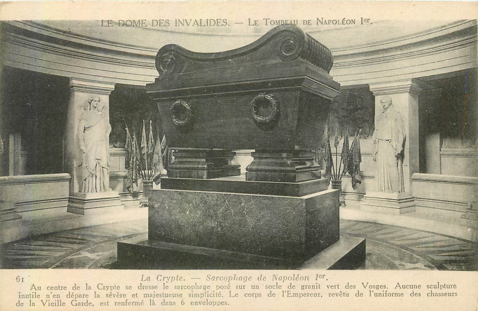CPA Paris le Dome des Invalides le tombeau de Napoleon Ier la Crypte Sarcophage de Napoleon 1er 