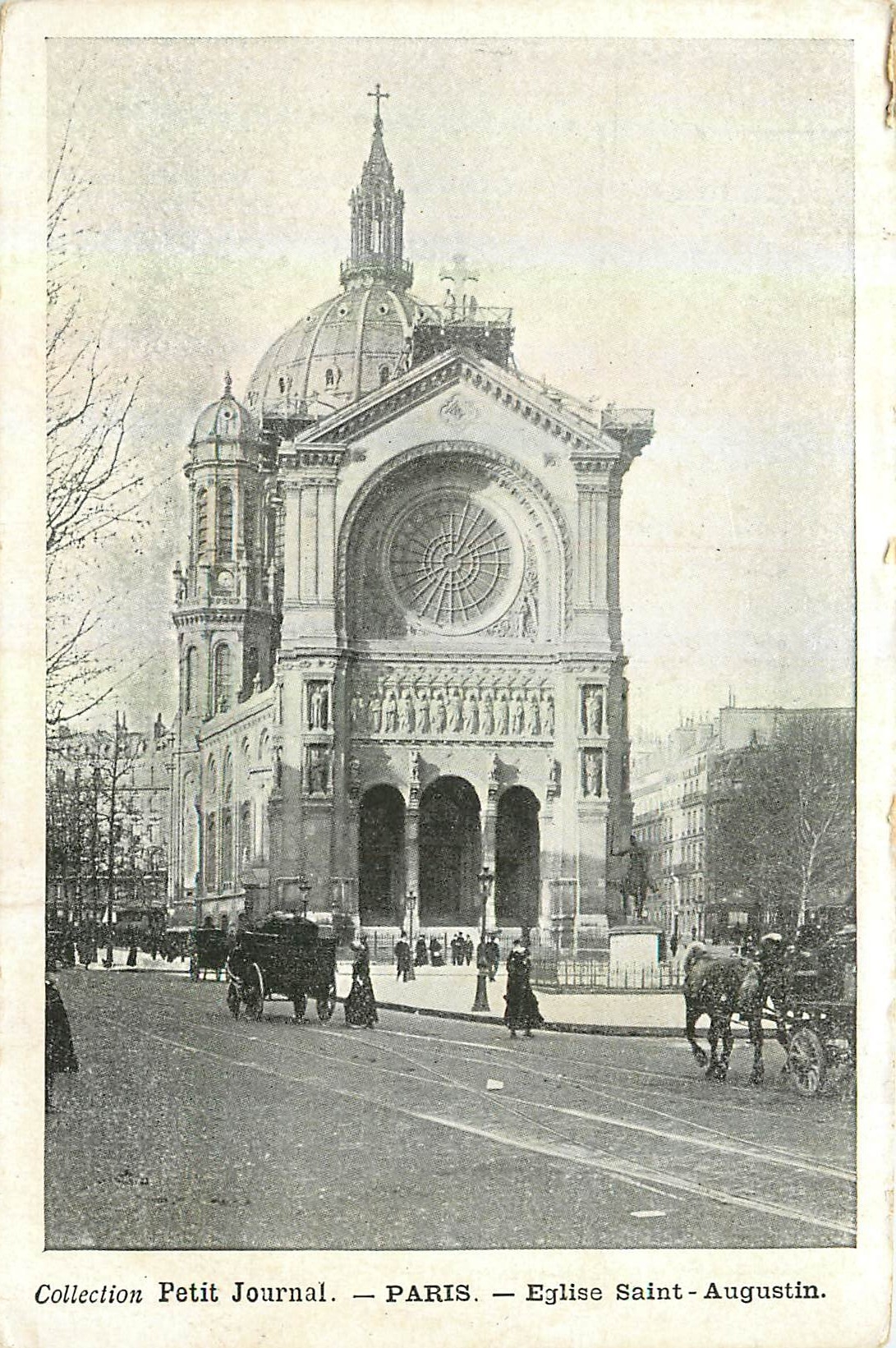 CPA Collection Petit Journal Paris Eglise Saint Augustin 