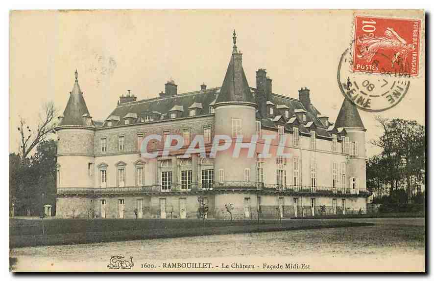 CPA Rambouillet le Chateau Facade Midi Est 