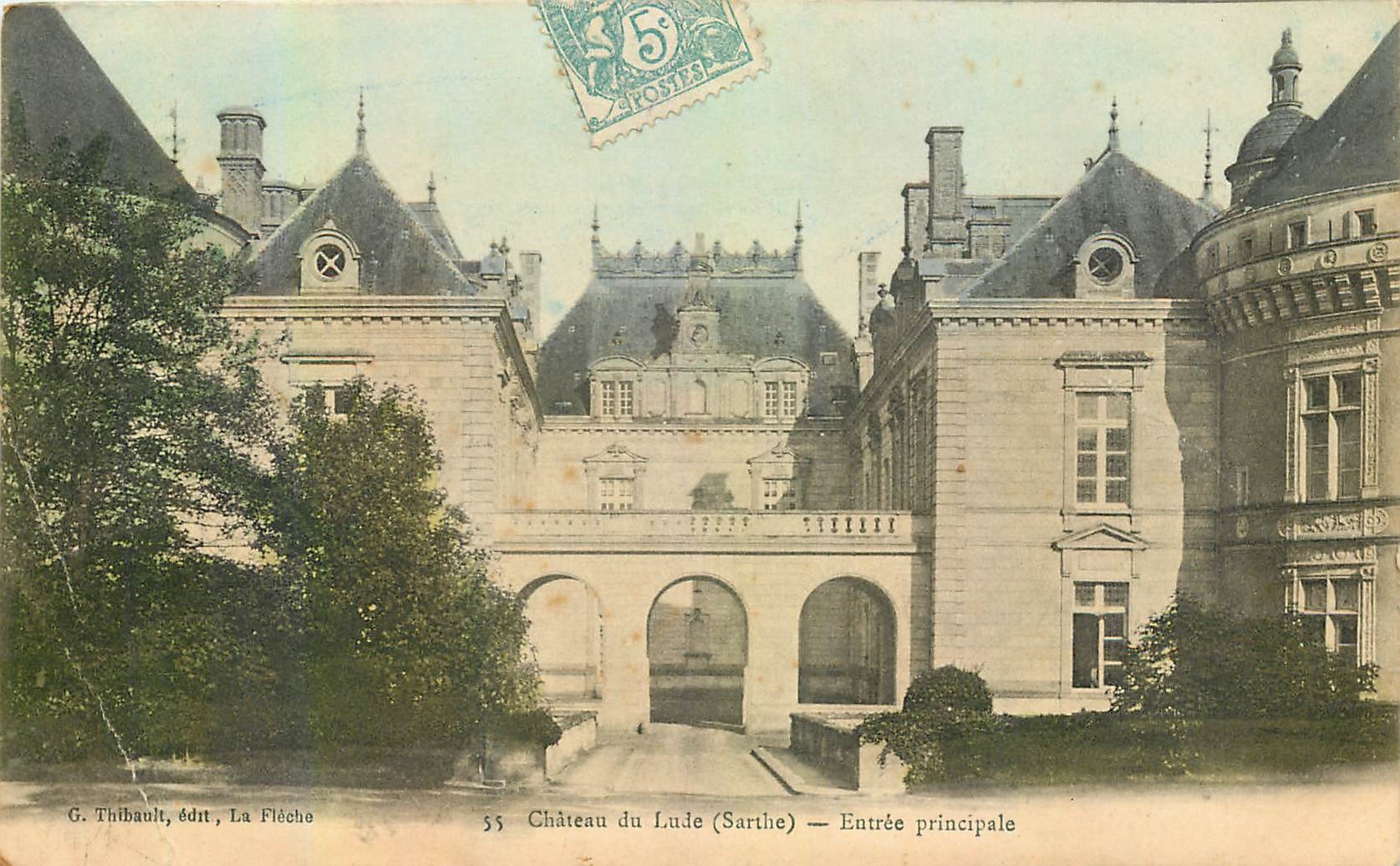 CPA Chateau du Lude Sarthe Entree principale 