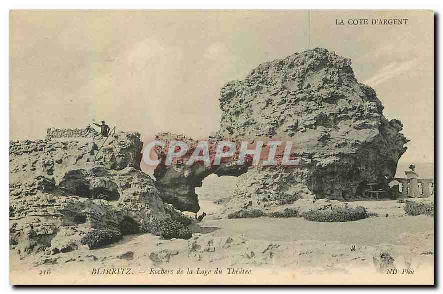 Blarritz — Rochers de la Loge du Théâtre — ND Piot