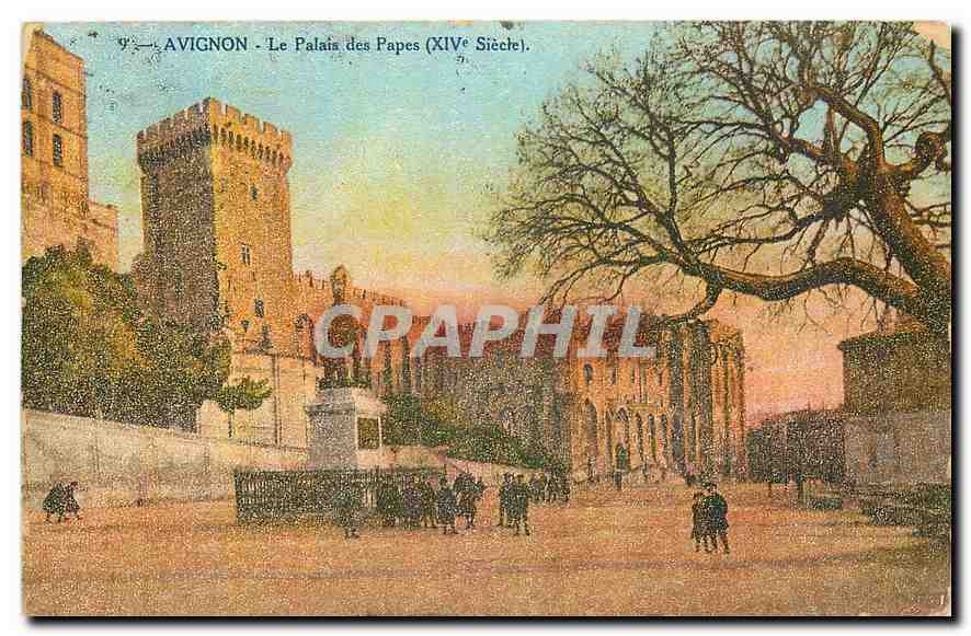 CPA Avignon le Palais des Papes XIV siecle 