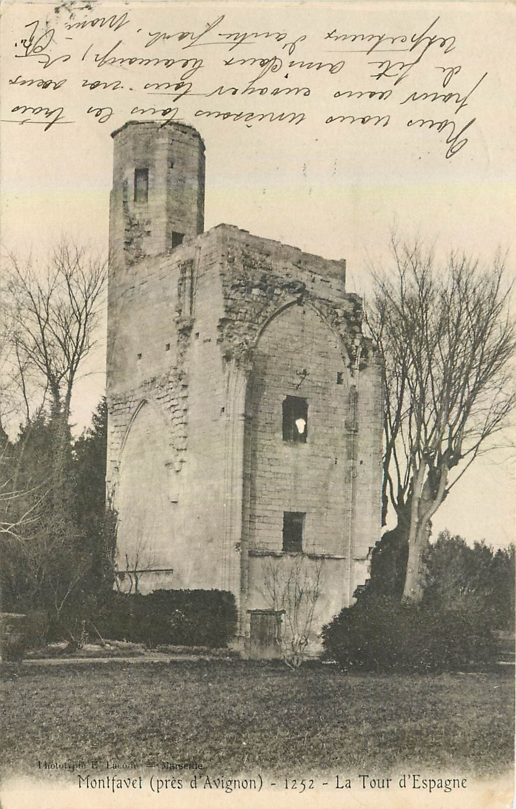 CPA Montfavet Pres d'Avignon la Tour d'Espagne 
