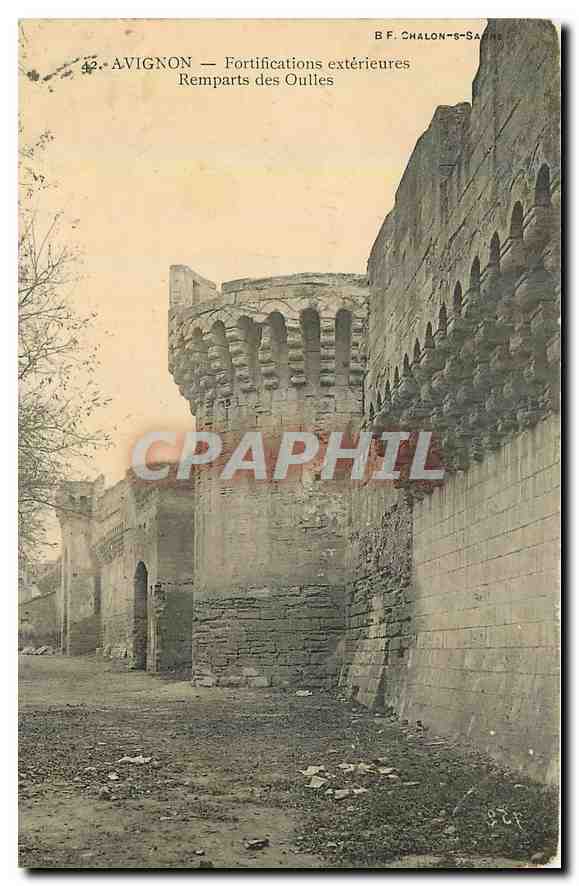 CPA Avignon Fortifications exterieures Remparts des Oulles 