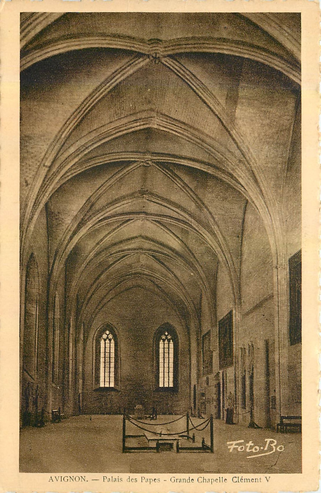 CPA Avignon Palais des Papes Grande Chapelle Clement V 