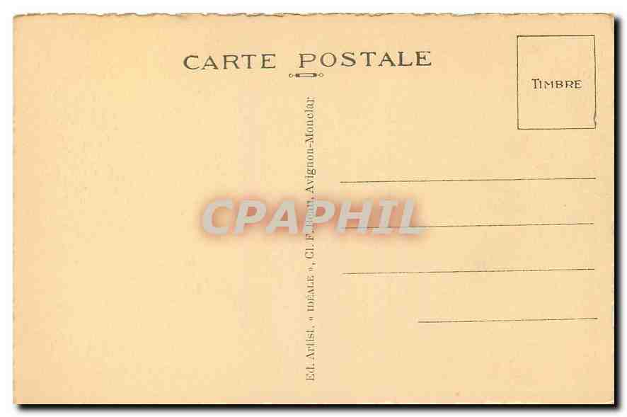 CPA Avignon Palais des Papes Grande Chapelle Clement V  — Verso