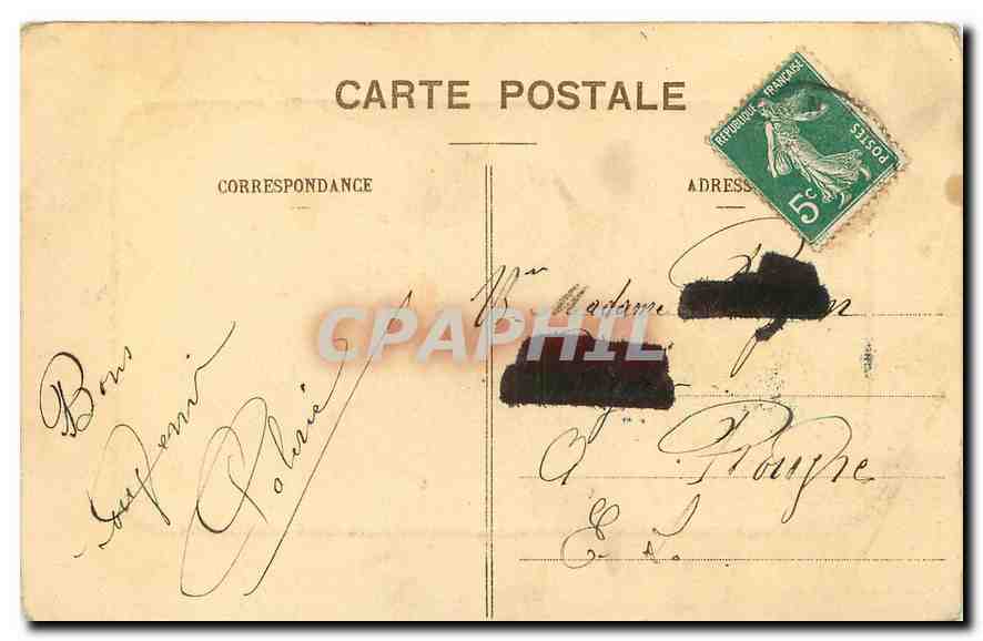 Anet - Place du Château — éditeur Ch. Foucault, Dreux — Reverso