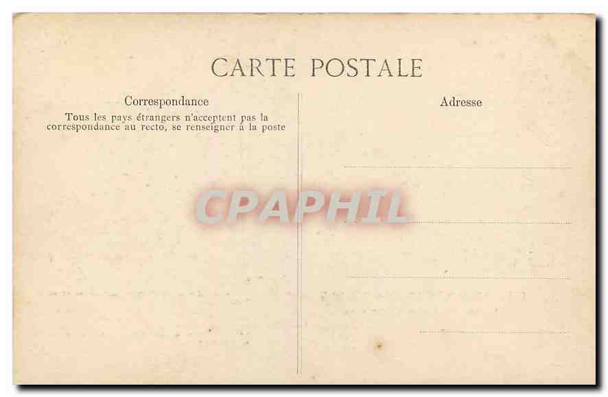 Palais de Fontainebleau — Fac-simile de l'abdication de Napoléon Ier — Éditeur Sino-Paris, n° 276 — Rückseite