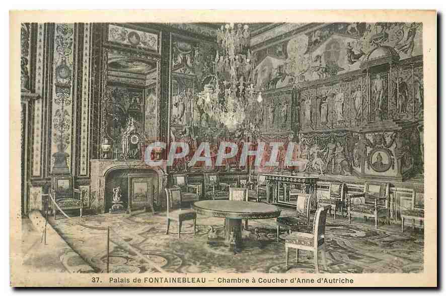 Schloss FONTAINEBLEAU — Schlafzimmer von Anne von Österreich — n°37