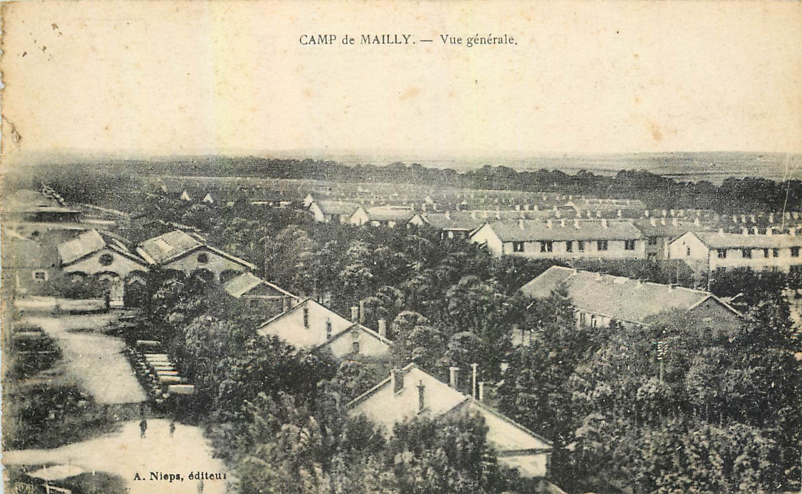 CPA Camp de Mailly Vue generale Militaria