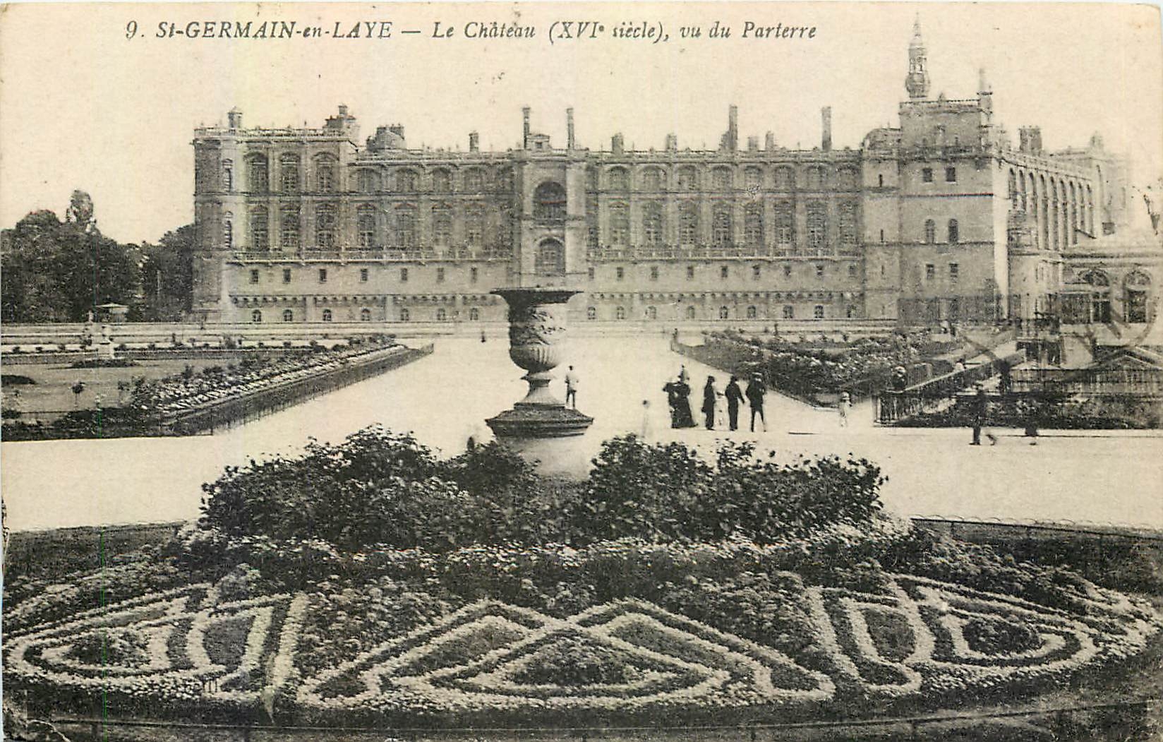 St-GERMAIN-en-LAYE — Le Château (XVIe siècle), vu du Parterre
