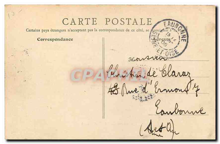 CPA Paris Gare d'Orleans  — Rückseite