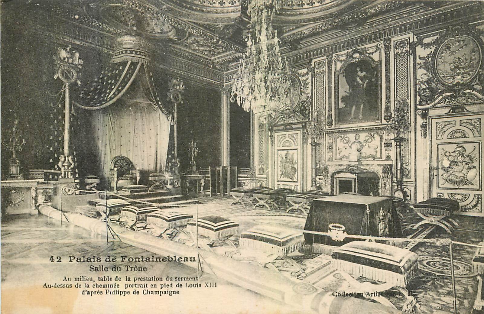 Palais de Fontainebleau — Salle du Trône — Imp. Photomécanique L. Ményaud