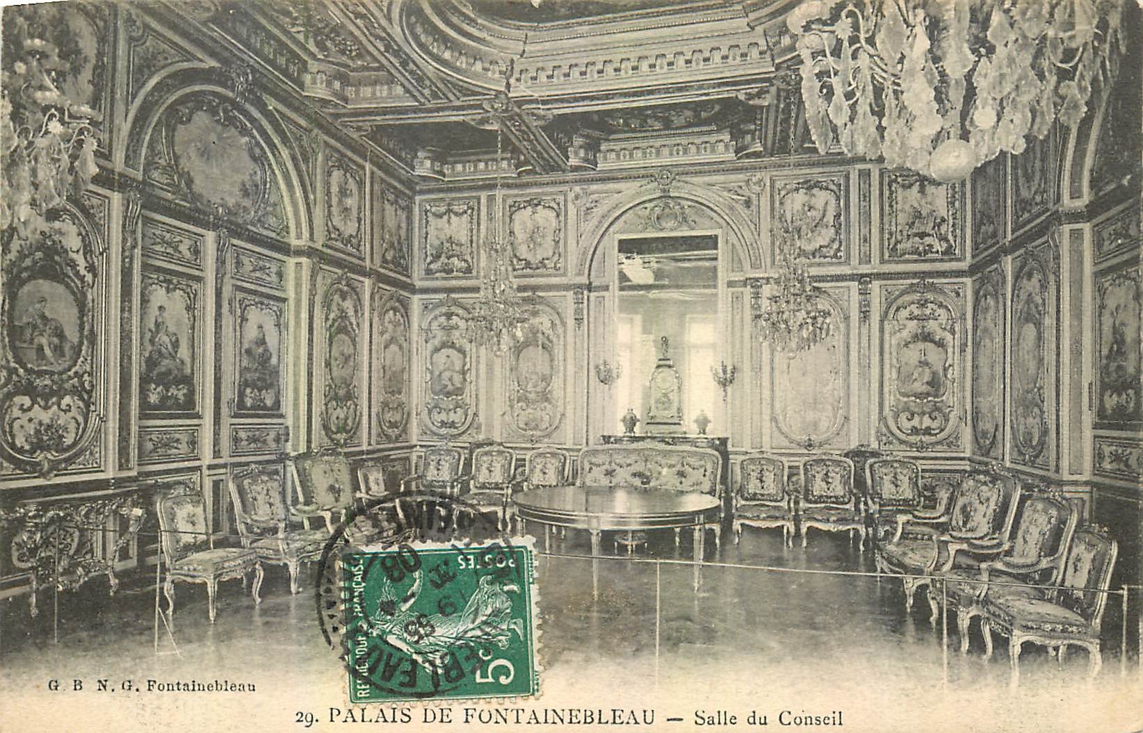 Palace of Fontainebleau — Council Chamber — G.B.N.G. Fontainebleau n°29