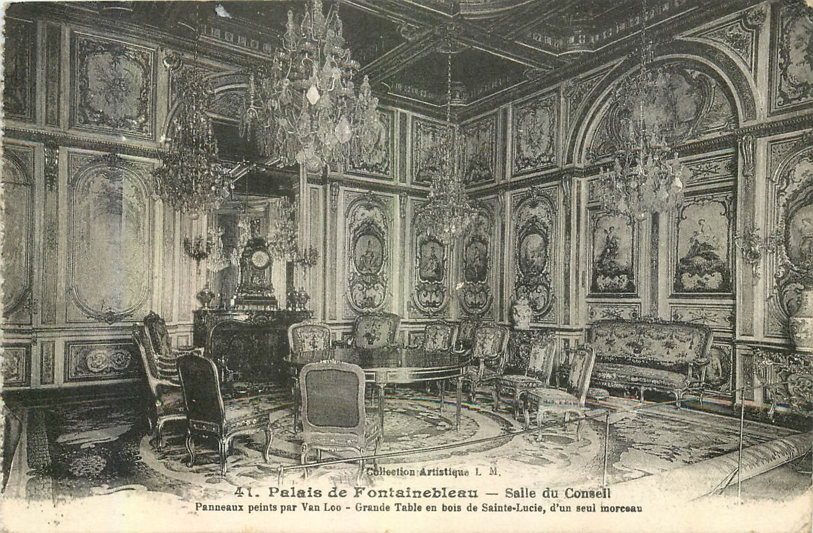 Schloss Fontainebleau — Ratssaal — Künstlerische Sammlung L.M.