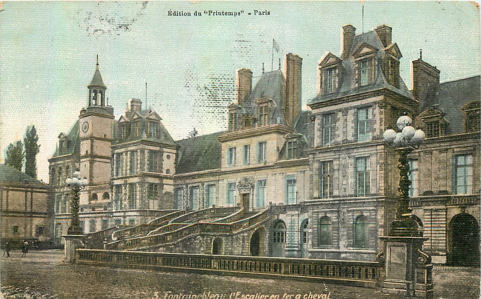 Château de Fontainebleau — L'Escalier en fer à cheval — Édition du "Printemps" - Paris