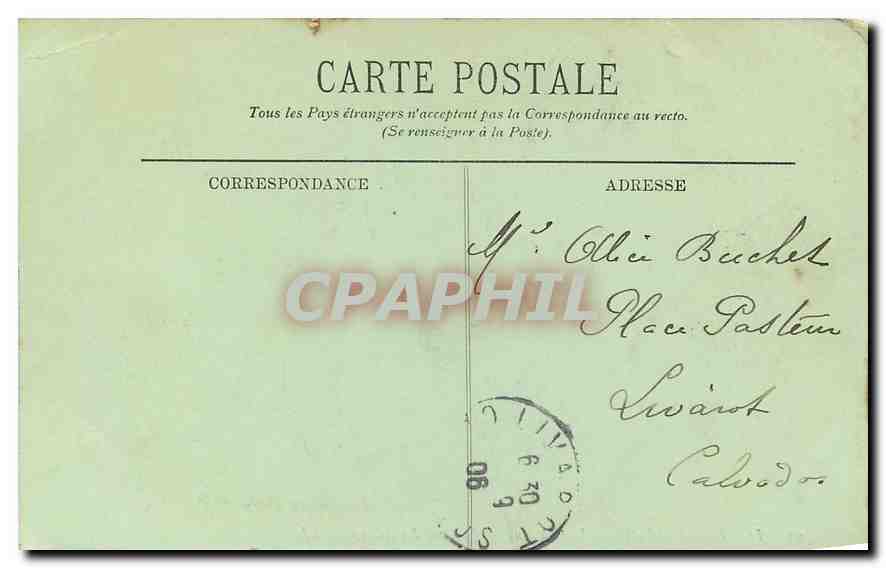 Fontainebleau — Le Château — La Cour des Adieux — LL. — n°292 — Verso