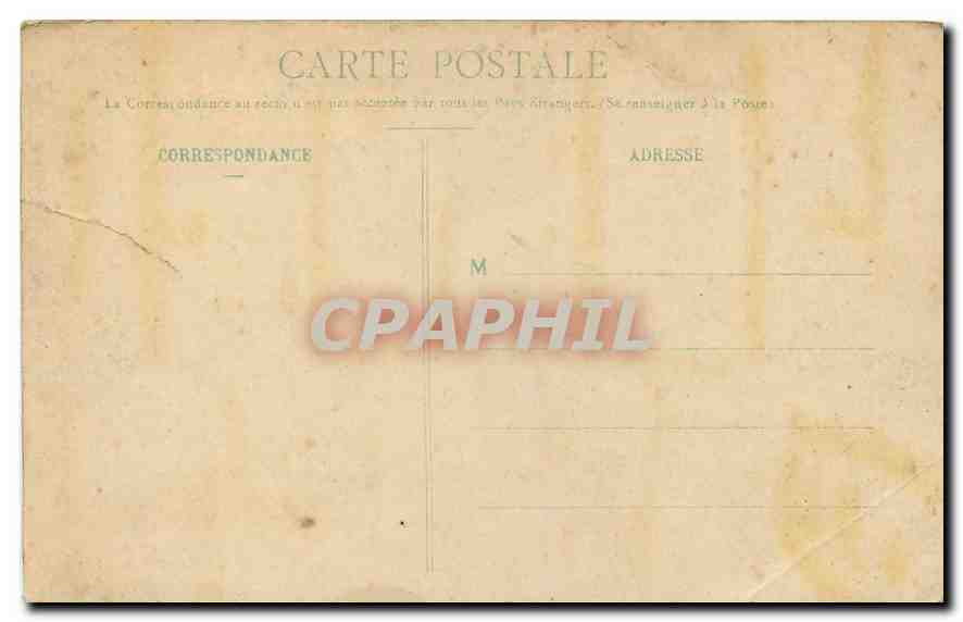 Schloss Fontainebleau — Cabinet d'Abdication — unbekannter Verlag, Nr. 58 — Rückseite