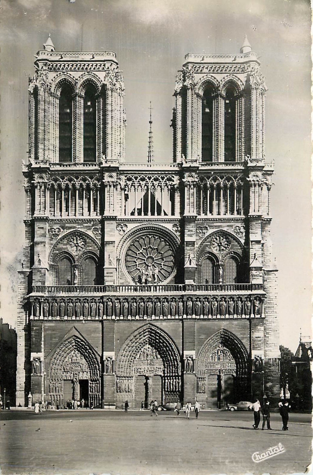 CPA Paris Facade de Notre Dame 