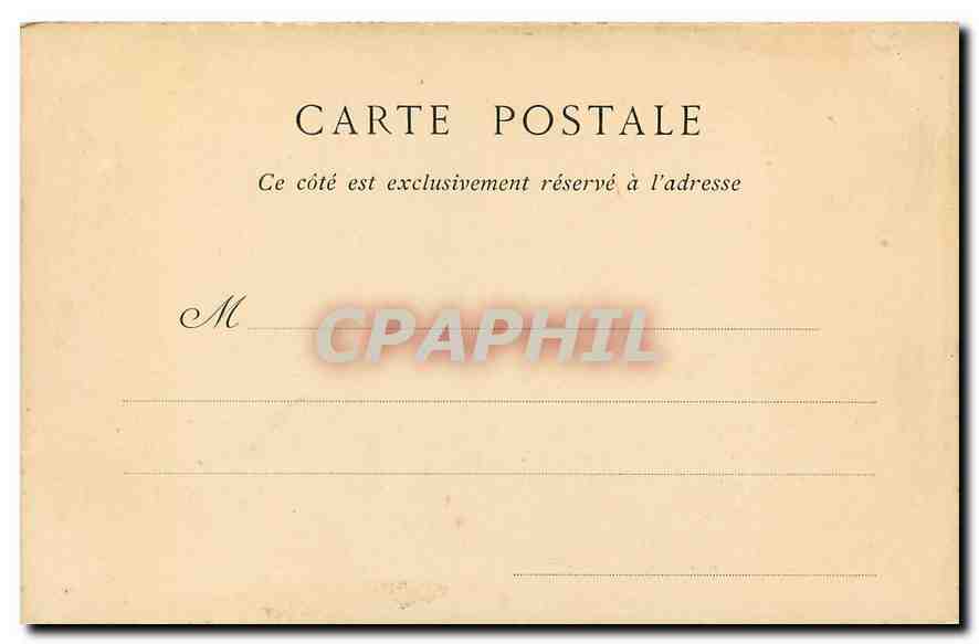 CPA Chateau de Chantilly l'ile d'amour  — Rückseite
