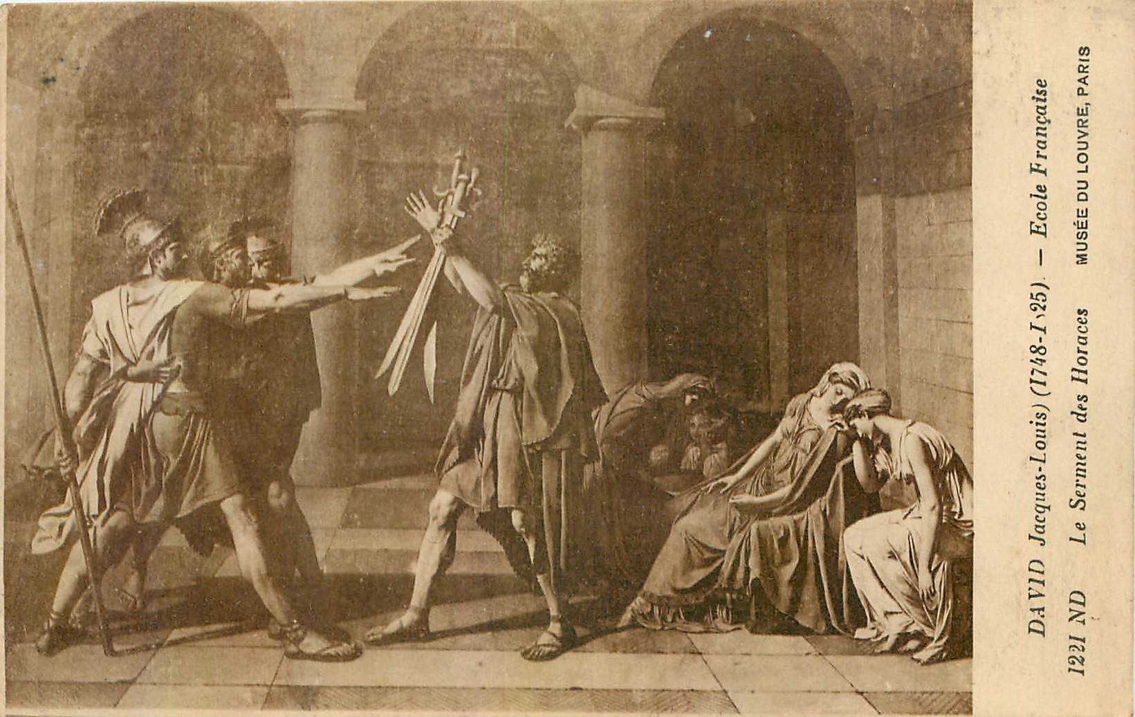 CPA David Jacques Louis Ecole Francaise le Serment des Horaces musee du Louvre Paris 