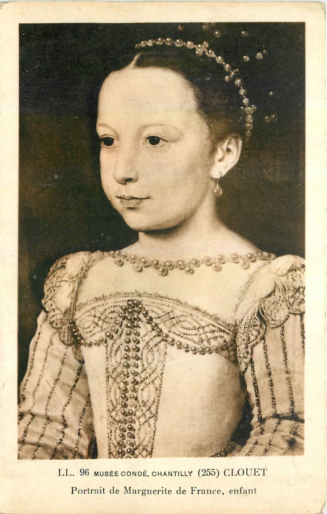 Portrait de Marguerite de France, enfant — Musée Condé, Chantilly — (255) Clouet