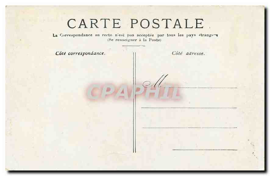CPA Paris L'Hotel de Ville  — Rückseite