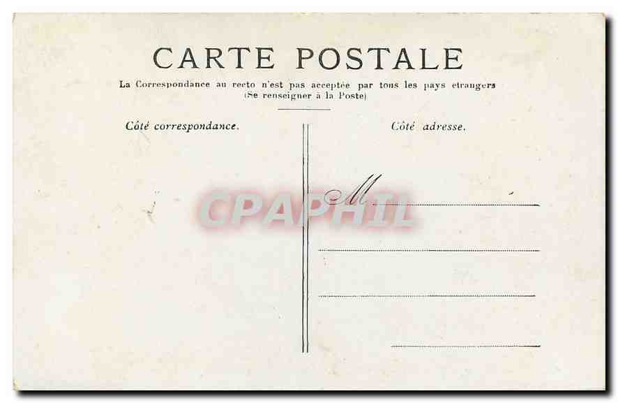 CPA Paris La Conciergerie  — Rückseite