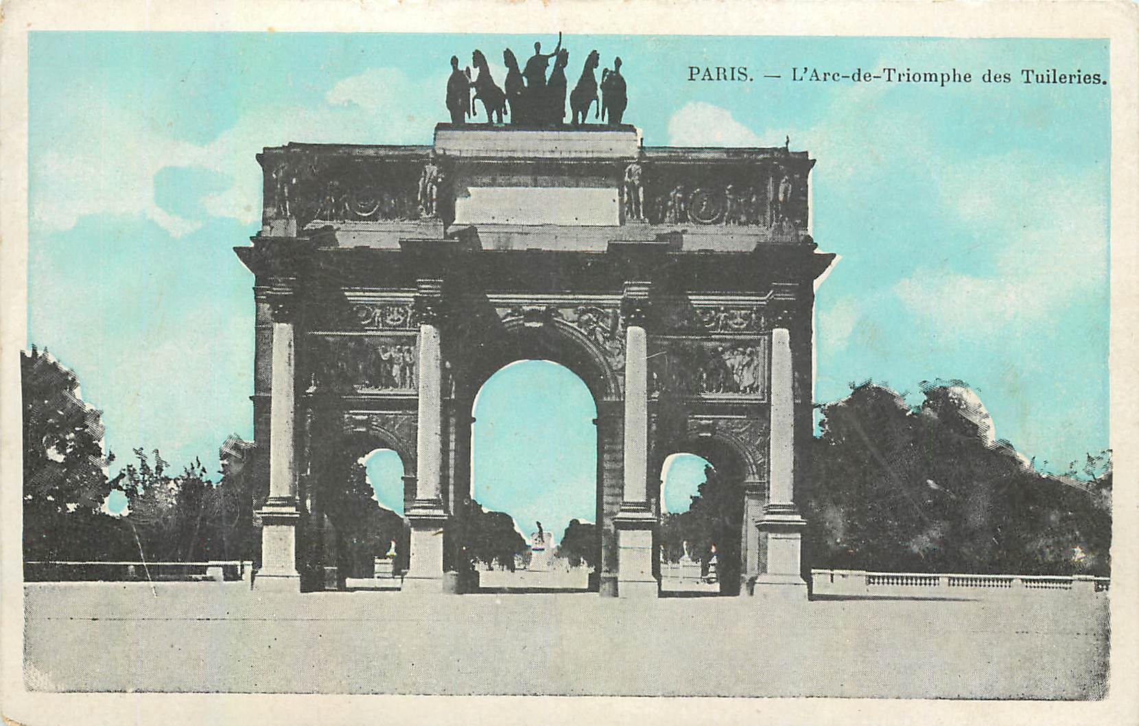 CPA Paris L'Arc de Triomphe des Tuileries 