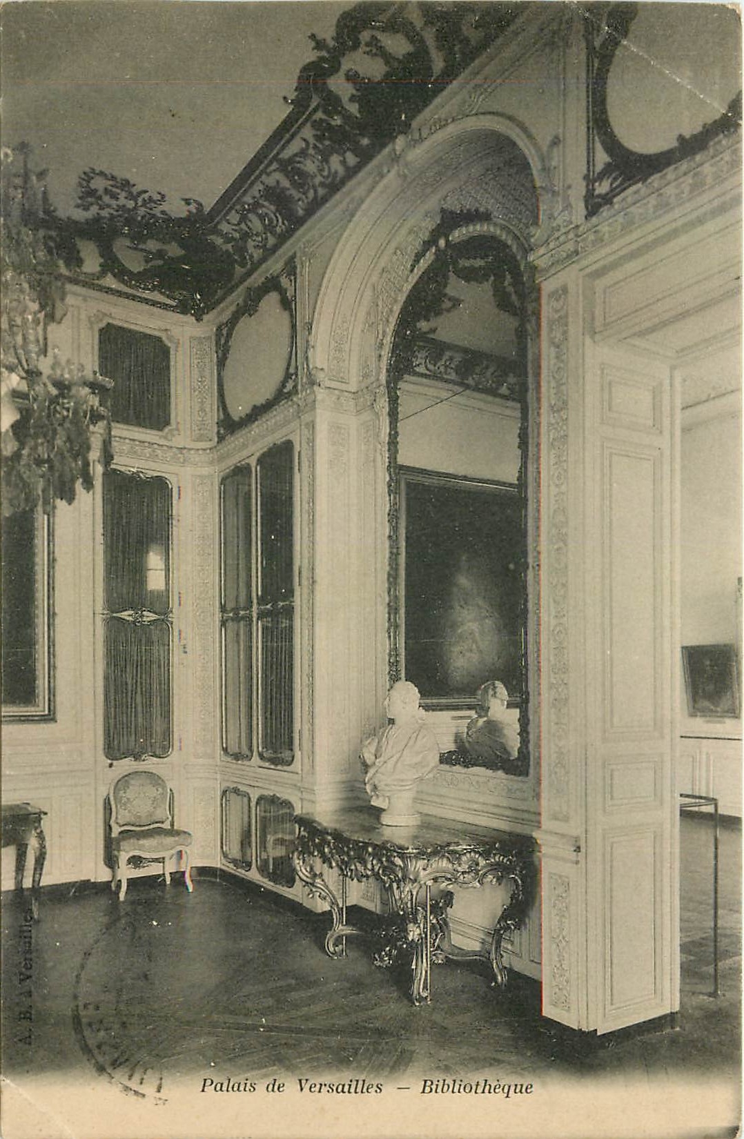 CPA Palais de Versailles Bibliotheque 